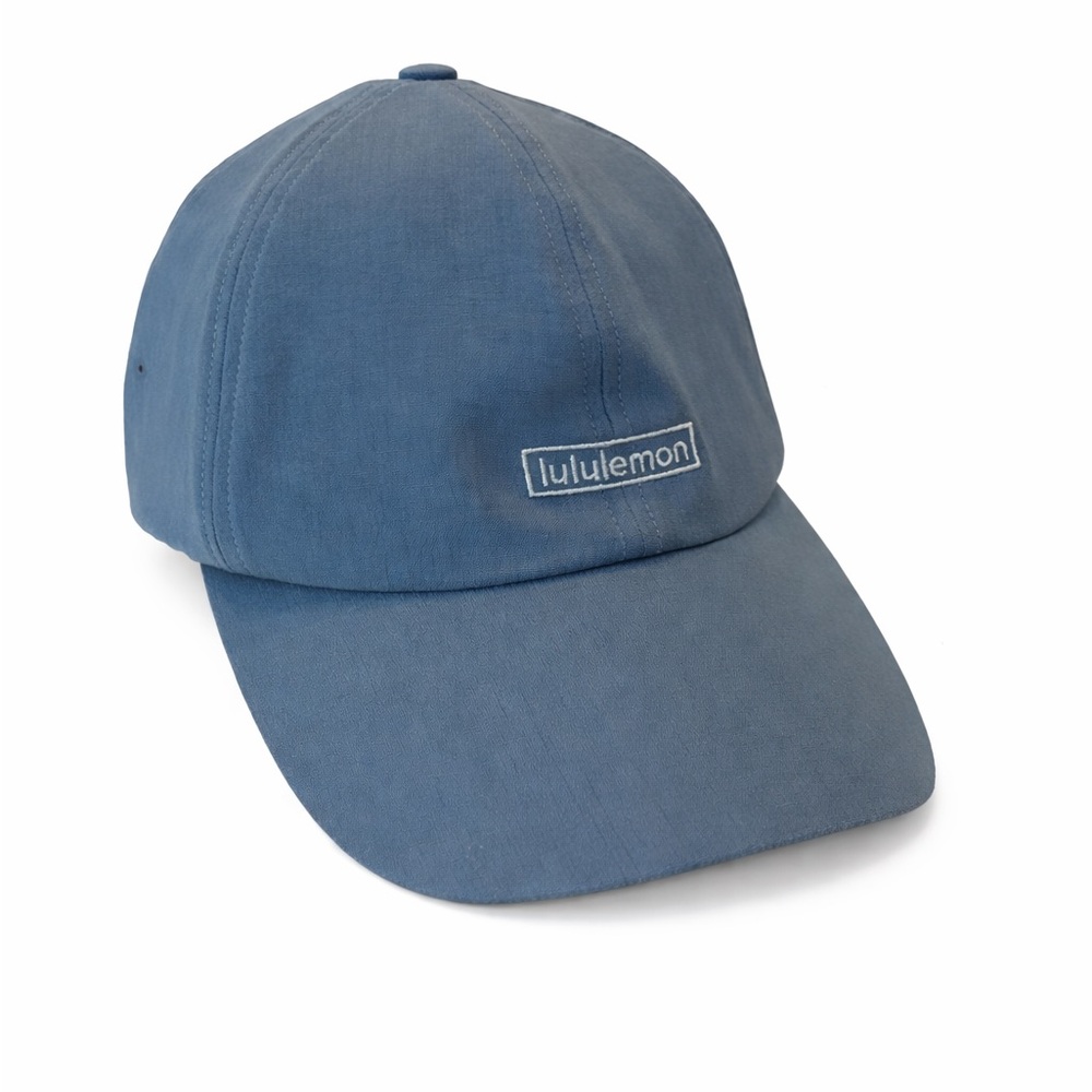 lululemon Light Blue Baseball Hat with Logo Tag